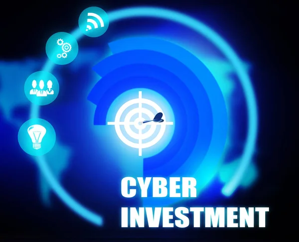 Plan Conceptual Inversión Cibernética — Foto de Stock