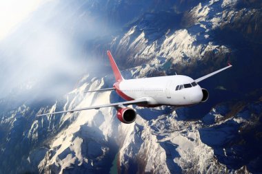 Uçak uçuş dağ seyahat