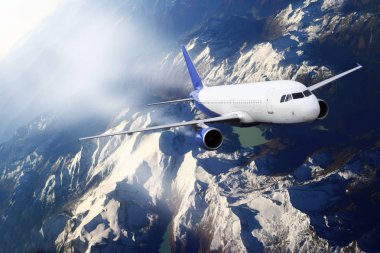 Uçak uçuş dağ seyahat