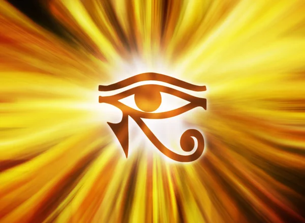 Oog Van Horus Egyptische Symbool — Stockfoto