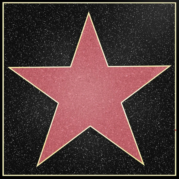 Hollywood Star Framed Boulevard Rendering — Stock Photo, Image