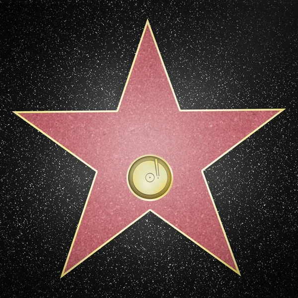 Hollywood Star Framed Boulevard Renderowanie — Zdjęcie stockowe