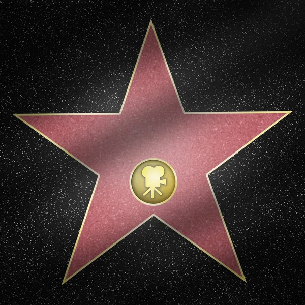 Hollywood Star Framed Boulevard Rendering — стокове фото