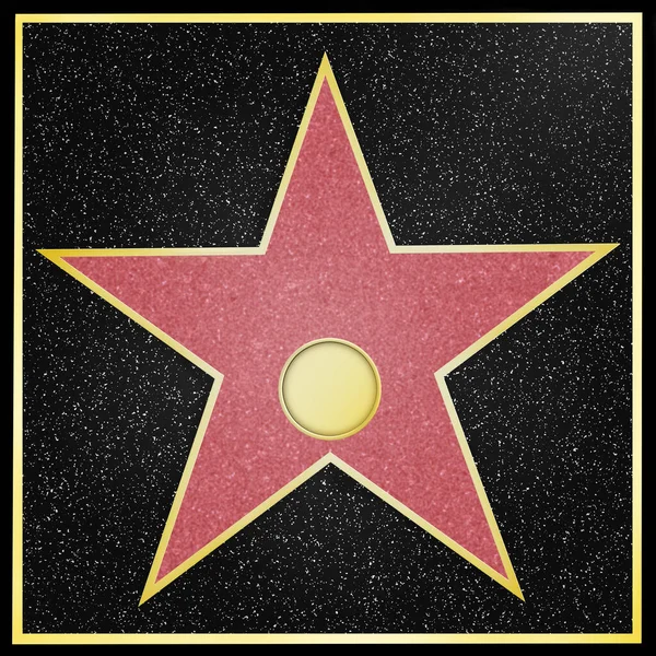 Hollywood Star Framed Boulevard Rendering — Stock Photo, Image