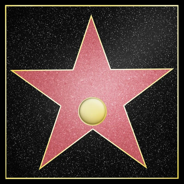 Hollywood Star Framed Boulevard Rendering — Stock Photo, Image