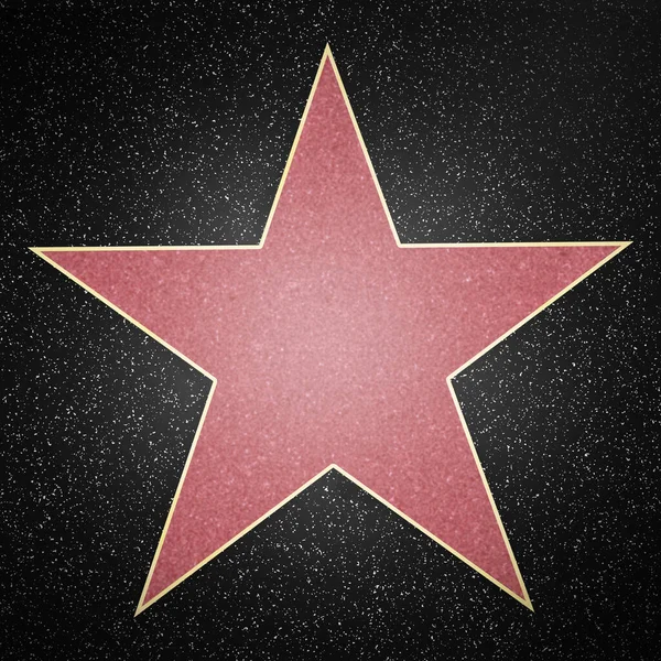 Hollywood Star Framed Boulevard Rendering — Stock Photo, Image