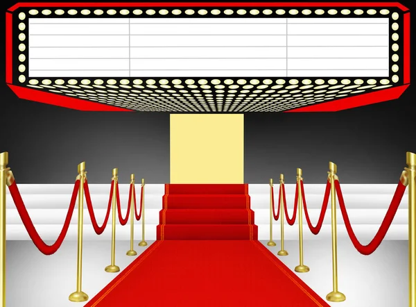 Red Carpet Paparazzi Illustration Space Text — Stock Photo, Image