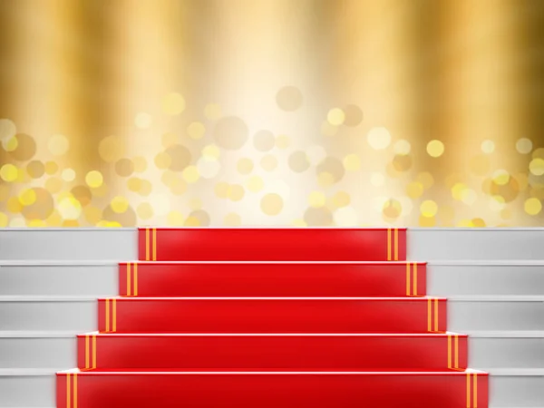 Red Carpet Staircase Space Text Vip — Stock Photo, Image
