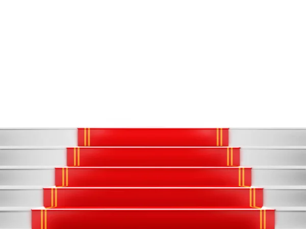 Alfombra Roja Escalera Con Espacio Para Texto Vip — Foto de Stock