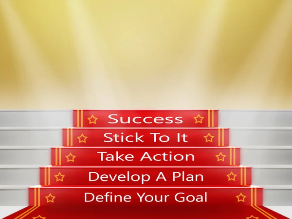 Steps Success Red Carpet — Stock Photo, Image