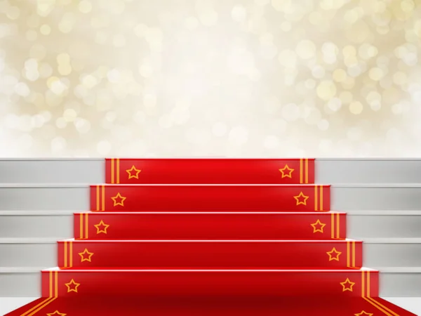 Red Carpet Staircase Space Text Vip — Stock Photo, Image