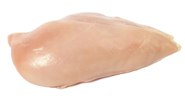 Filet de poulet cru isolé sur blanc — Photo