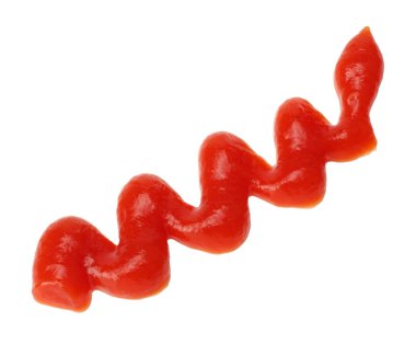 Ketçap dalga, sıçraması. Beyaz izole