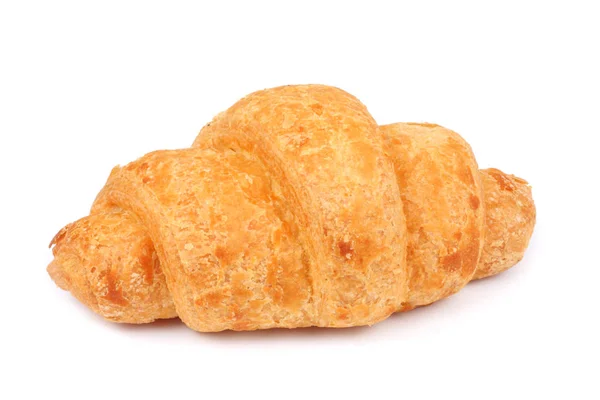 Čerstvý croissant izolovaný na bílém — Stock fotografie