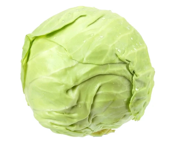 Groene kool geïsoleerd op een witte achtergrond. gezonde voeding — Stockfoto