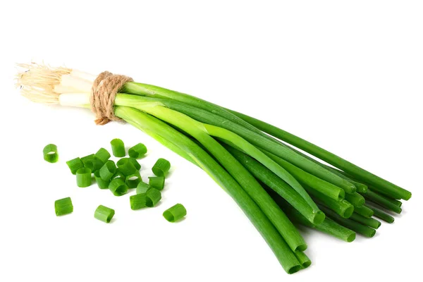 Bunch of green onion isolated on white background — Stock Photo, Image