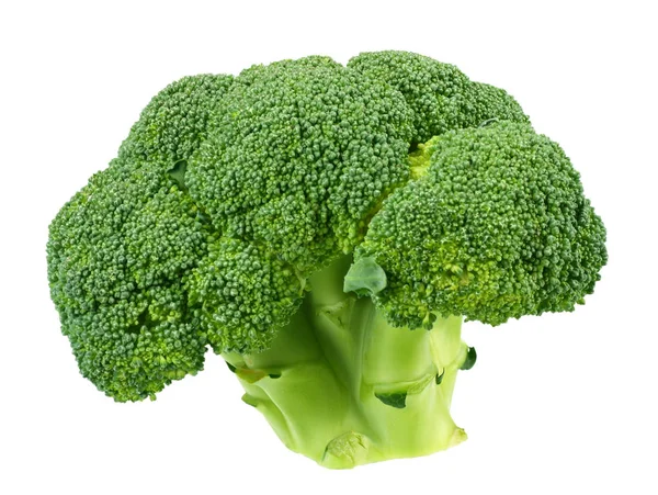 Zelená brokolice izolované na bílém pozadí. — Stock fotografie