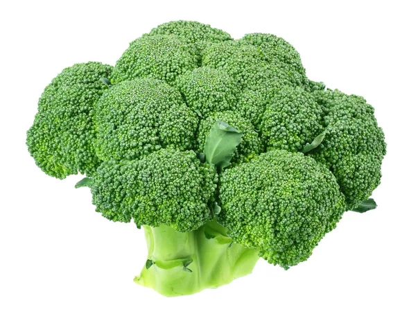 Zelená brokolice izolované na bílém pozadí. — Stock fotografie