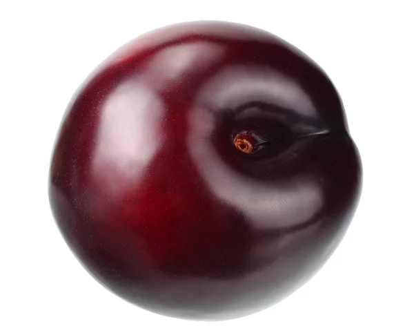 Fresh plum fruit isolated on white background — Stock Photo, Image