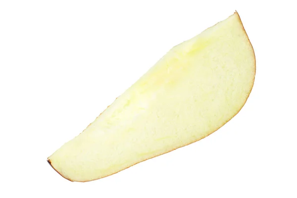 얇게 썬 과일은 흰색 배경에 분리되어 있습니다. 매크로 — 스톡 사진