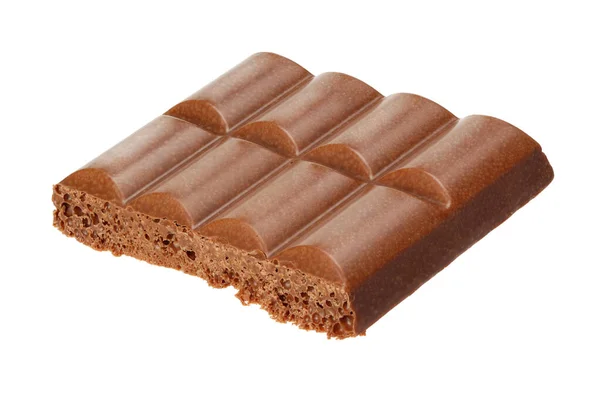 Caramelle Cioccolato Latte Poroso Dolci Isolati Sfondo Bianco — Foto Stock