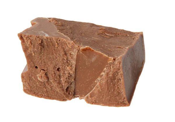Popraskané Mléčné Čokoládové Bonbóny Izolované Bílém Pozadí — Stock fotografie