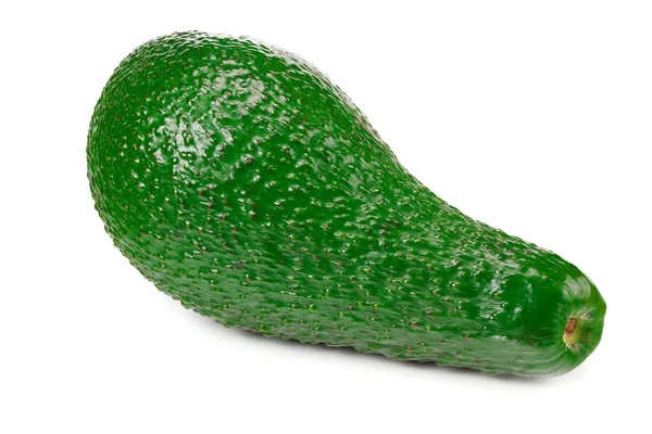 Single Verse Avocado Geïsoleerd Witte Achtergrond — Stockfoto