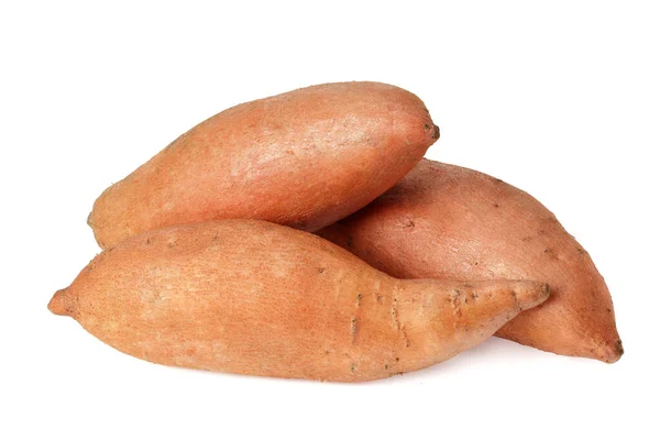 Süßkartoffeln Isoliert Auf Weißem Hintergrund — Stockfoto