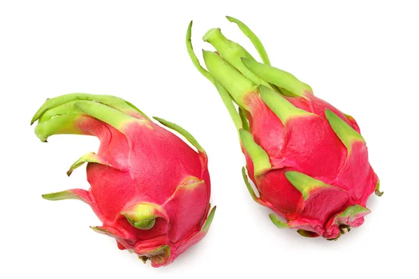 Fruta Dragão Madura Isolada Sobre Fundo Branco Pitaya Pitahaya — Fotografia de Stock