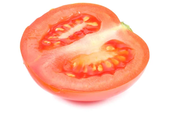 Slice Tomato Isolated White Background — Stock Photo, Image