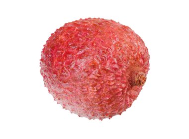 beyaz arka plan üzerinde izole bir taze lychee. Makro