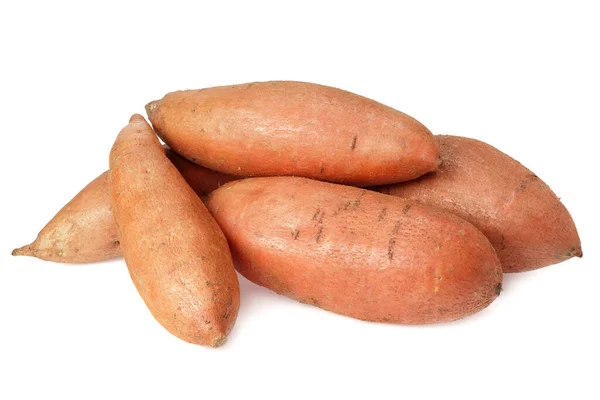 Süßkartoffeln Isoliert Auf Weißem Hintergrund — Stockfoto