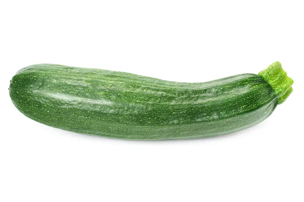 Färsk Grön Zucchini Isolerad Vit Bakgrund — Stockfoto