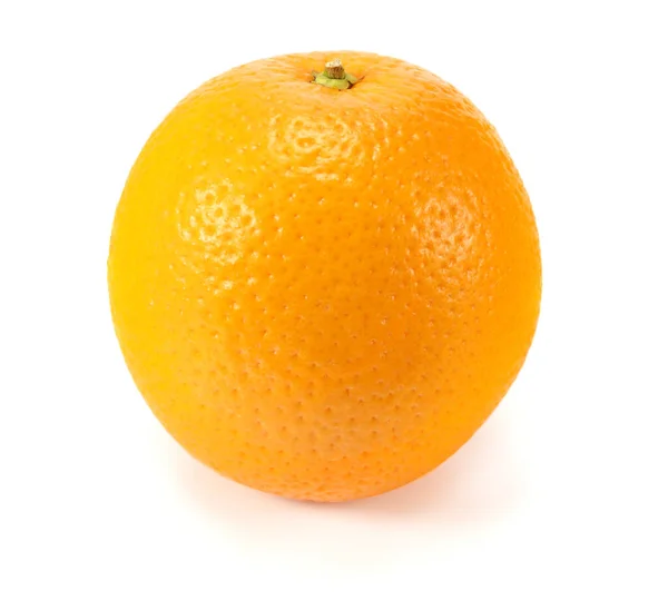 Single Orange Fruit Geïsoleerd Witte Achtergrond Gezond Voedsel — Stockfoto