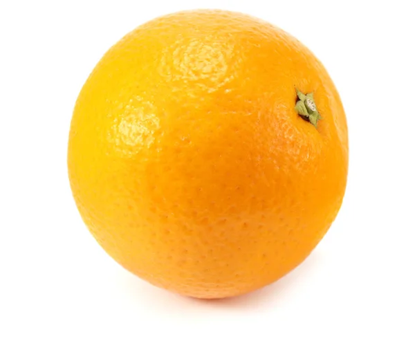 Einzelne Orangefarbene Früchte Isoliert Auf Weißem Hintergrund Gesunde Ernährung — Stockfoto
