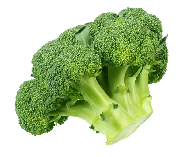Beyaz Arka Planda Izole Edilmiş Taze Yeşil Brokoli — Stok fotoğraf
