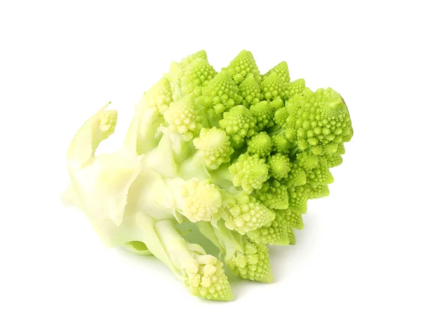 Romanesco Broccoli Geïsoleerd Witte Achtergrond Romeinse Bloemkool — Stockfoto