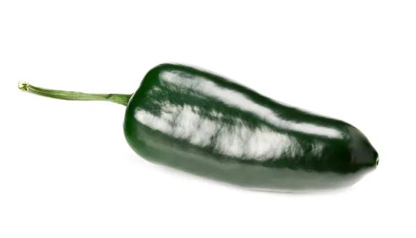 Jalapeno Peppers Isolated White Background Green Chili Pepper Capsicum Annuum Royalty Free Stock Images