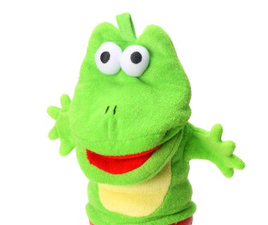 Beyaz arka planda yeşil yumuşak timsah