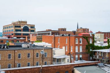 Tarihi Frederick, Maryland Carroll Creek Promena yakınındaki hava