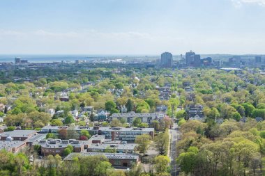 Tarihi Frederick, Maryland Carroll Creek Promena yakınındaki hava