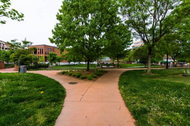 Baker Park Gazebo şehir merkezindeki tarihi Federick, Maryland