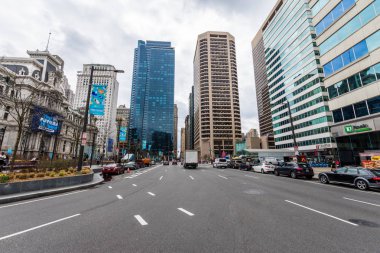 Merkezi şehir philadelphia, pennsylvania sprin sırasında binalarda