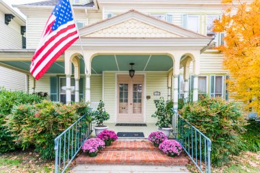 Sırasında yüksek sonbahar renk Maryland şehir Easton
