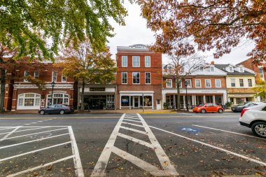 Sırasında yüksek sonbahar renk Maryland şehir Easton