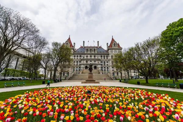 Capitol Building περιοχή στο Ανατολή Capitol πάρκο στο Albany, Νέα Υόρκη — Φωτογραφία Αρχείου