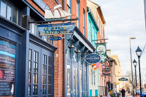 Downtown Fells Point in Baltimore, Maryland — Stock Photo, Image