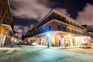 Geceleri New Orleans, Louisiana şehir Fransız çeyrek