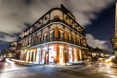 Geceleri New Orleans, Louisiana şehir Fransız çeyrek