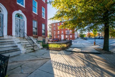 Franklin Square Park içinde Baltimore, Maryland sonbahar sırasında